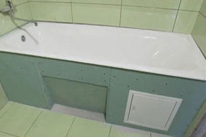 Конструкции из гипсокартона в ванной
