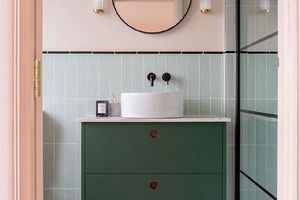 Плитка и краска в ванной комнате: как сочетать